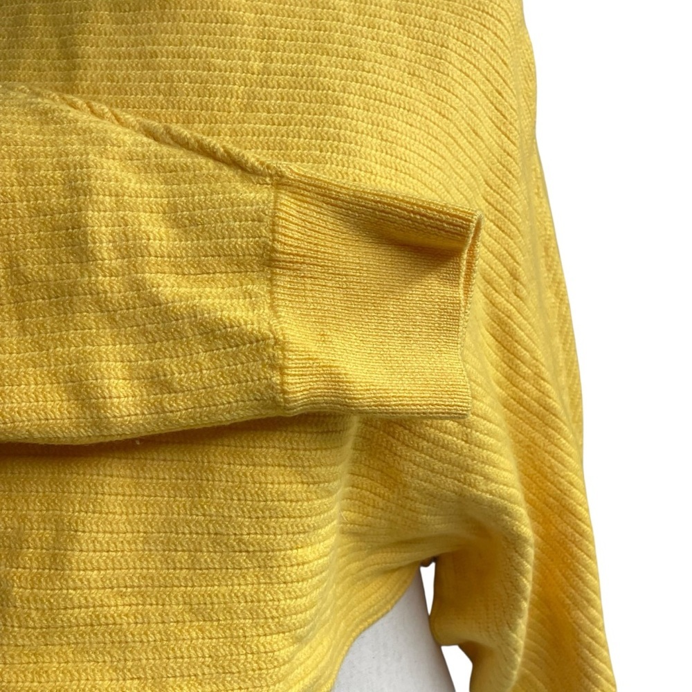 Aritzia Wilfred Free Lolan Cropped Sweater Wool Knit Butter Yellow Size M - Picture 6 of 11